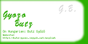 gyozo butz business card
